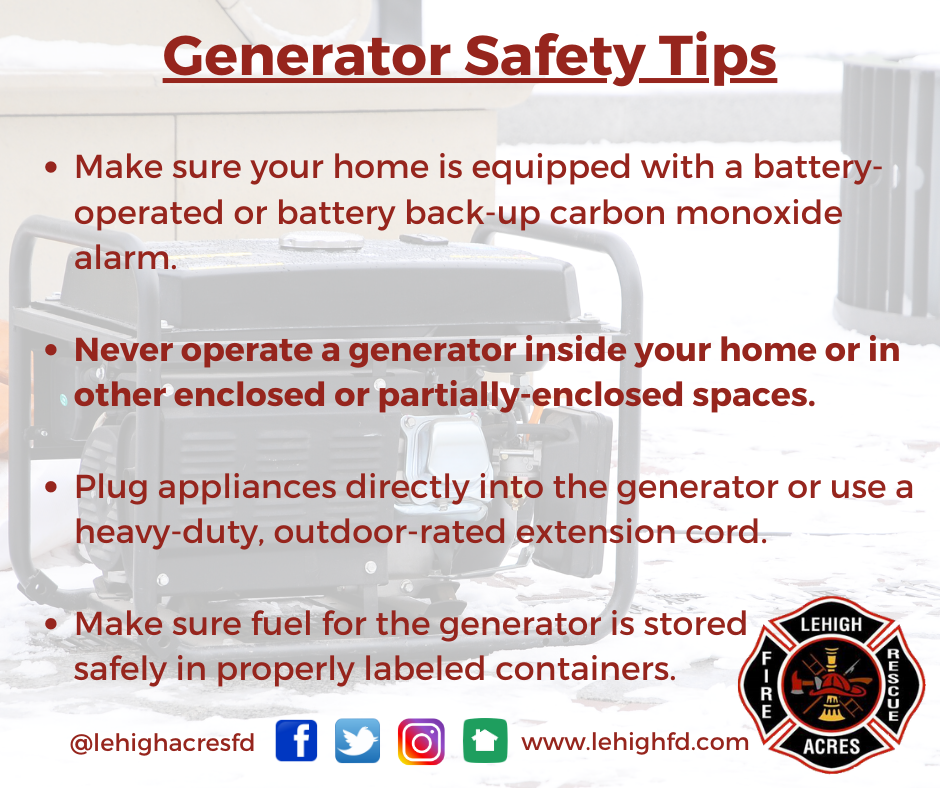 12 safety tips on operating a generator after a storm in Florida